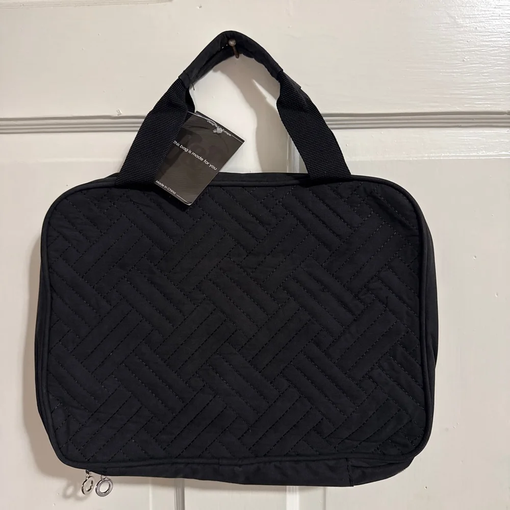 Bang Carsen Large Hanging Black Quilted Travel Organizer Bag